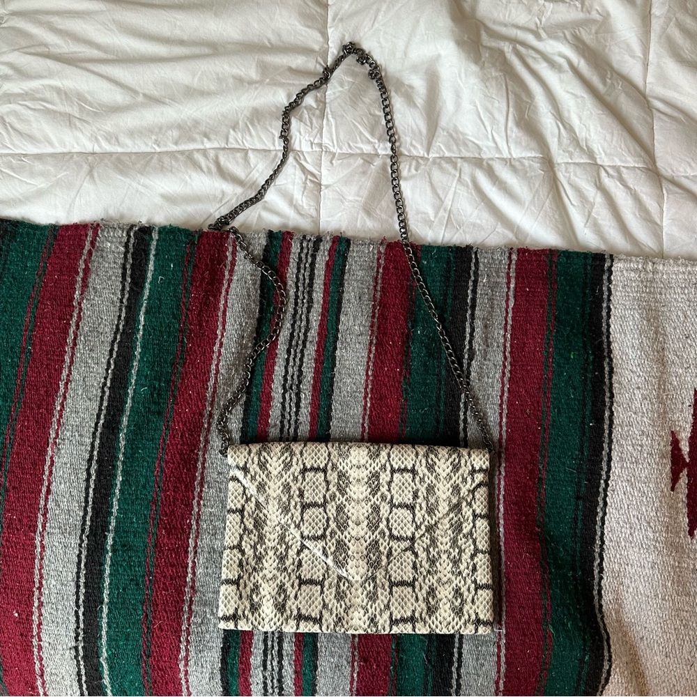A New Day snakeskin wallet clutch